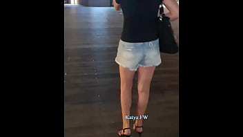 Preview 2 of Selena Gomez Desnuda - Katya sexy high heel walking