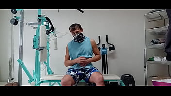 Preview 1 of Xxx Retro Porno - Playing With Hard Cock And With Ass On Boosting Bench (Tom Ondra Motho)