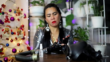 Preview 2 of Bangla Xxuxx - Black Latex Gloves Fetish ASMR