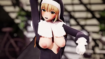 Preview 2 of Gloryhole Swallow Wife - MMD R18Nune