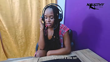 Preview 2 of Upskirt Na Feira - A call to the call center ends in masturbation