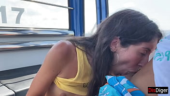 Preview 3 of Orospu Selin - Public risky blowjob on a Ferris wheel in an amusement park