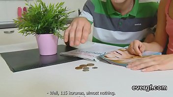 Preview 1 of Vari Hard - Indebted fella allows nasty mate to penetrate his girlfriend for money