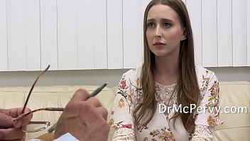 Preview 1 of Bookworm Bitches Squirt - DrMcPervy Seduces Teen With Body Image Issues - Laney Grey