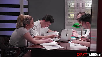 Preview 1 of Warm Hot Pronn - Big ass teen blonde student Heather Honey fucked in the library and experienced rough gangbang