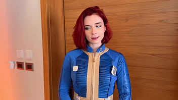Preview 2 of Casting Anal Real - Fallout Cosplay - Redhead Beauty Rough Fucks with Stranger and Receives Two Cumshots on the Face and Ass