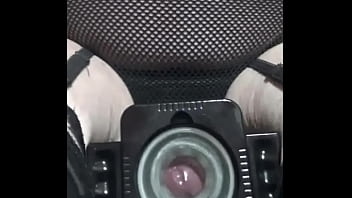Preview 4 of Janu Girls Sex - Automatic Hands Free Male Masturbater Telescopic Cup Rotating cumshot