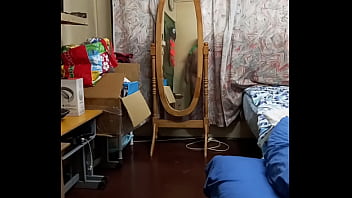 Preview 1 of Repha Sex Muvi - Vaibhav Jerks Off &amp_ Cums In The Reflection Of A Stand Mirror