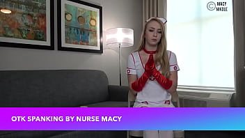 Preview 1 of Two Dog Girls Porn - OTK Spanking By Nurse Macy