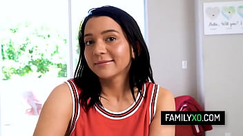 Preview 1 of Dirty Ass Teen Fuck - Perv stepdad fucks his stepdaughter instead of teaching her basketball - Riley Jean,  Gal Ritchie