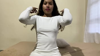 Preview 1 of Teen Sex Uuuuuuu - Horny petite fucks herself hard with a big black dildo