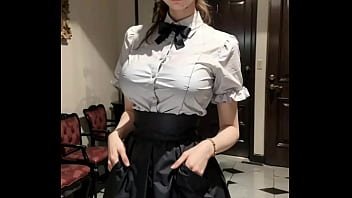 Preview 3 of Animal Dog Sex Pron With Girl - (3D ANIMATED HENTAI ASIAN MODEL) wearing a maid outfit (with pussy masturbation ASMR sound!)
