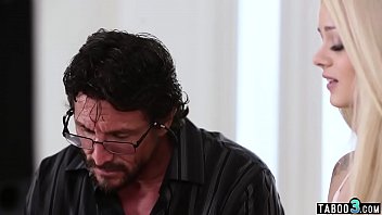 Preview 2 of Abella Drager - Naive christian teen lured into taboo fuck by stepdad