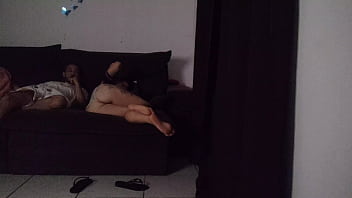 Preview 3 of Indian Ass Chdai - madrasta divide sofa com enteado.