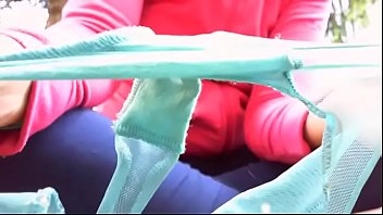 Preview 4 of Hot Bro Sister Xx - Nicoletta burns the thong that her ex boyfriend gave her in a public garden