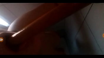 Preview 2 of Hijab Fuck Hot New - Slutty Teen Sucks Wooden Toy For Married Cock