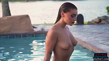 Preview 4 of Taboo Virgin Sister Ass Anal - Tiny tits ebony teen model Agatha gets together with Playboy and shows all