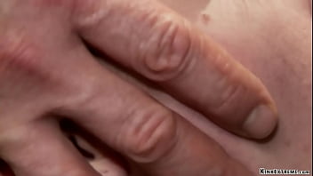 Preview 3 of Busty Oil Russian Dildo - Blonde trainee anal and mouth banged