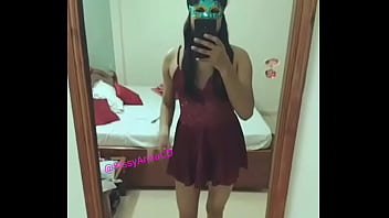 Preview 2 of Sari Sunny Lione - Sissy Anita Practicing her Curtsy to Please her Master