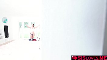Preview 1 of Nia K - Busty stepsis Jade Nile lets stepbro slams her twat from behind to let him give her his car keys