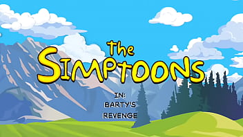 Preview 1 of Two Dicks Slamming Her Tonsils - Barty fucking his friend&#039_s mother - The Simptoons Simpsons porn