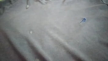 Preview 4 of Girl With Carrots - Huge cum on my t-shirt! My hard jerking with lots of sperm!