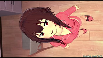 Preview 1 of Russian Teen Anal Extremo3 - Konosuba Megumin wearing pajama (Thigjobs)