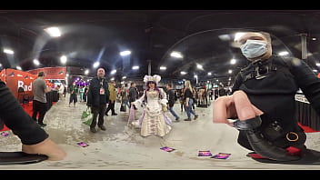 Preview 1 of Saxvideohd San - Ms. Penolope Proper cosplay at Exxxotica NJ 2021 in 360 degree VR