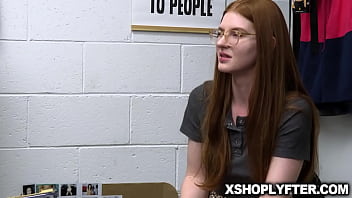 Preview 2 of Momxmuvi - Redhead girl Jane Rogers flirts her way out of her shoplifting with stud security guard Billy Boston.