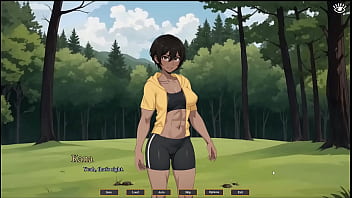 Preview 2 of Bbw Hot Sex Hors - Tomboy Sex in forest [ HENTAI Game ] Ep.1 outdoor BLOWJOB while hiking with my GF