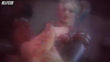 Preview 1 of Sex Videos Bazzer - Harley Quinn Footjob