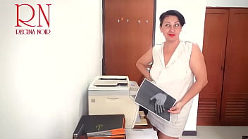 Preview 2 of Indian Classic Couples - SEXRETARY Security cam in office Stupid Secretary and scanner scans boobs and pussy on MFP 1
