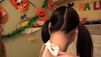 Preview 1 of Japanese Twinks Only - 【ハロウィンナンパ！浮かれた素人娘大収穫！】こひな(22)&amp_すず(20)激カワ女子大生二人組をGET！「ハロウィンだから特別～笑」ホテルに連れ込み奇跡の4Pセックス！照れながらもお互いの結合部見合って興奮！