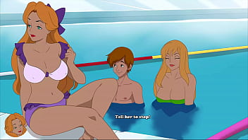Preview 2 of Get Anal Surprise - MIlftoon Drama - College Student loves showing off her huge tits (Gina)