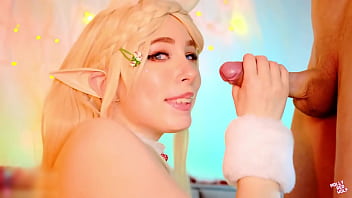 Preview 4 of Rough Pov - Christmas gift for Zelda (Oral Creampie,  Ass Fuck) - MollyRedWolf