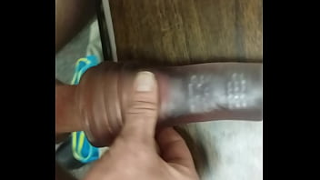 Preview 3 of C Penis - Fucking my masturbation sleeve at work
