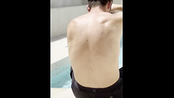 Preview 1 of Latin Ten Ass - Pool side Blowjob with My Cameraman