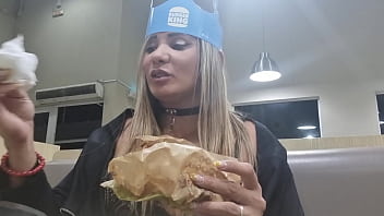 Preview 4 of Fucking With Stepboy - Eleg&acirc_ncia na lanchonete.  Batatinha gostosa ..uiee Dogging