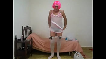 Preview 1 of Mummy Ka - Sissy Coca see through outfit