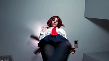 Preview 4 of Incrst Gameshow - Uraraka Ochako Executrixxx [Pantyhose &amp_ Heels] Sage Eldritch