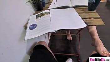 Preview 2 of Brook Sinnistar - Big cock stepbrother banged his naughty big tits teen stepsister Rissa May