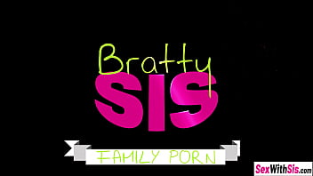 Preview 1 of Brook Sinnistar - Big cock stepbrother banged his naughty big tits teen stepsister Rissa May