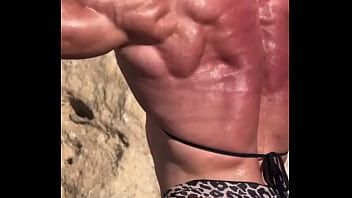 Preview 4 of This Pussy Will Purr - Fbb Showing Off Her Sexy Muscles