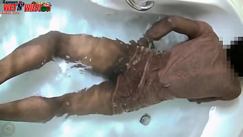 Preview 1 of Soft Flaccid Small Cock - *PREMIUM* Gaping Enema,  Washing Out My Asshole With Huge Butt Plug In The Jacuzzi | Angle 2of2