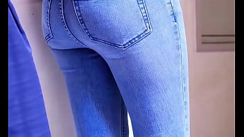 Preview 1 of Black Anal X Videos - in a queue the girl pee her jeans it is so embarrassing