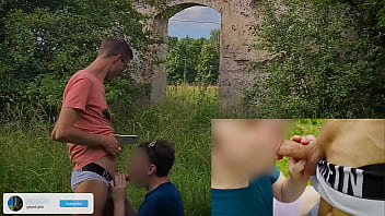 Preview 4 of Japanese Crampe - CAUGHT BLOWING BIG TWINK COCK IN WHITE CK BRIEFS  IN PUBLIC