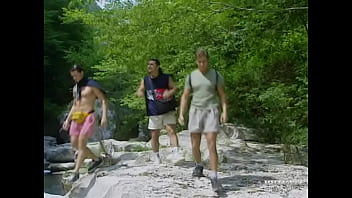 Preview 1 of Tubey Hunk Boy - Orgy in the River