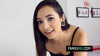 Preview 1 of Miya Khalifa Xxxvideo Full Time - Horny teen stepdaughter Malina Mars let&#039_s stepdad fuck her pussy for the father&#039_s day