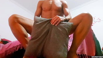 Preview 1 of Pakistani Suxxy Video - Hot man humping pillow in couch - moaning and massive cumshot