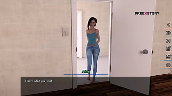 Preview 4 of Indian Ensest Real - Dreams of Desire - Latisha showing her huge breasts to Alex while she is helping his studies.